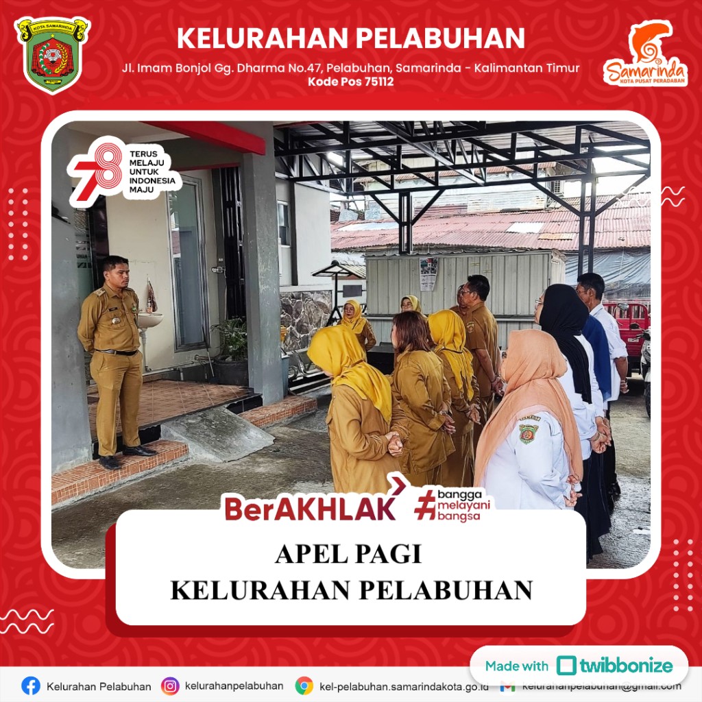 Apel pagi kelurahan pelabuhan