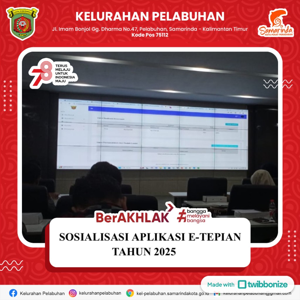 Sisialisasi aplikasi e- tepian 2025