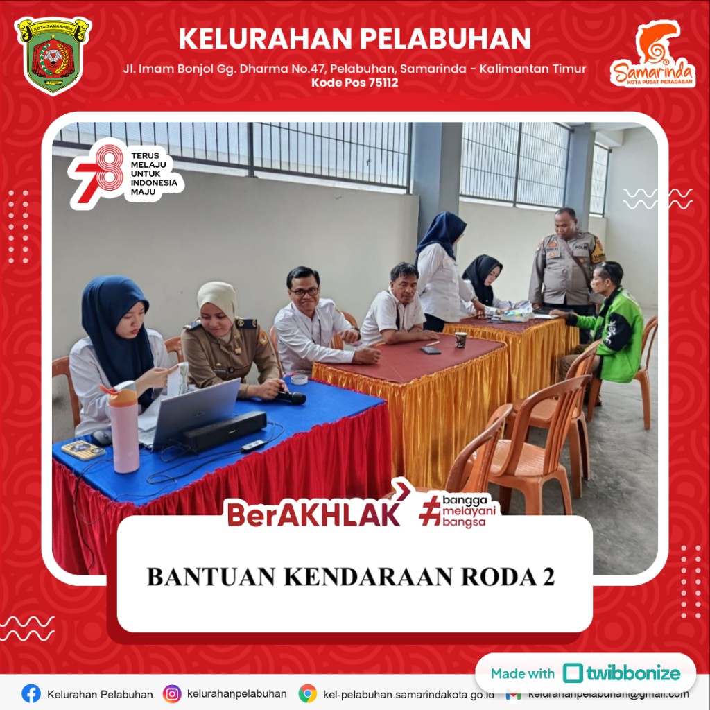 Bantuan Penggantian kepada Pemilik Kendaraan Roda 2 yg Rusak karena BBM Kecamatan Samarinda Kota
