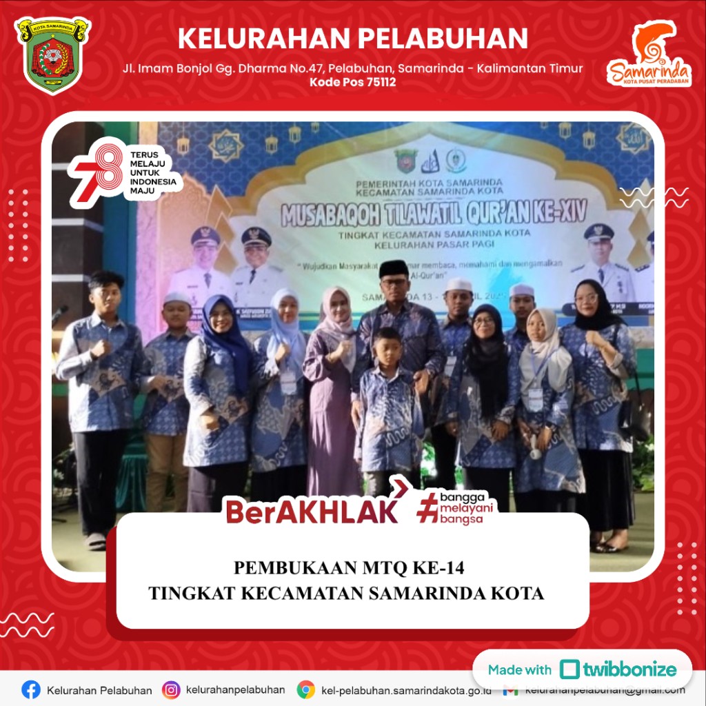 Pembukaan MTQ ke-14 tingkat kecamatan Samarinda kota