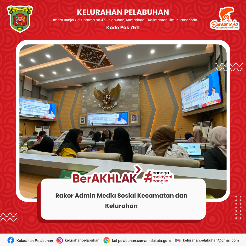 Koordinasi komunikasi publik admin media sosial kecamatan dan kelurahan