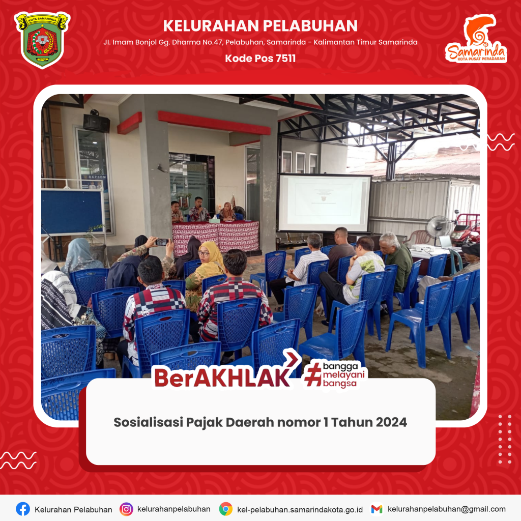 Sosialisasi Pajak Daerah nomor 1 Tahun 2024