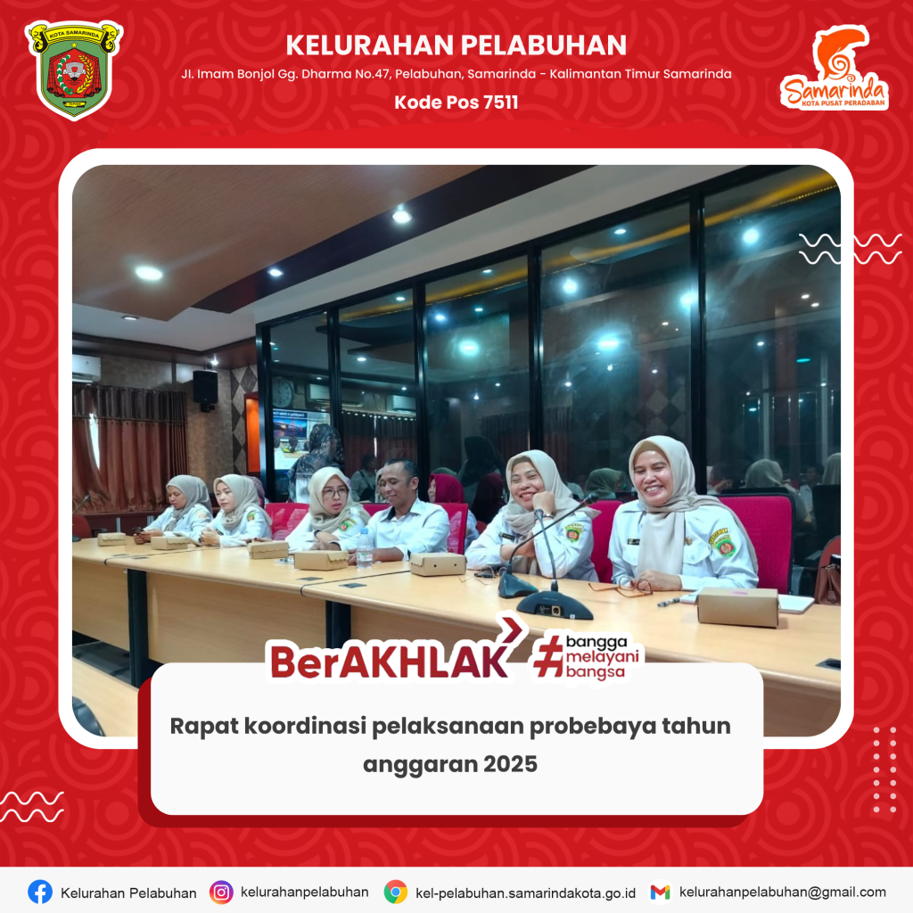 Rapat koordinasi pelaksanaan probebaya tahun anggaran 2025