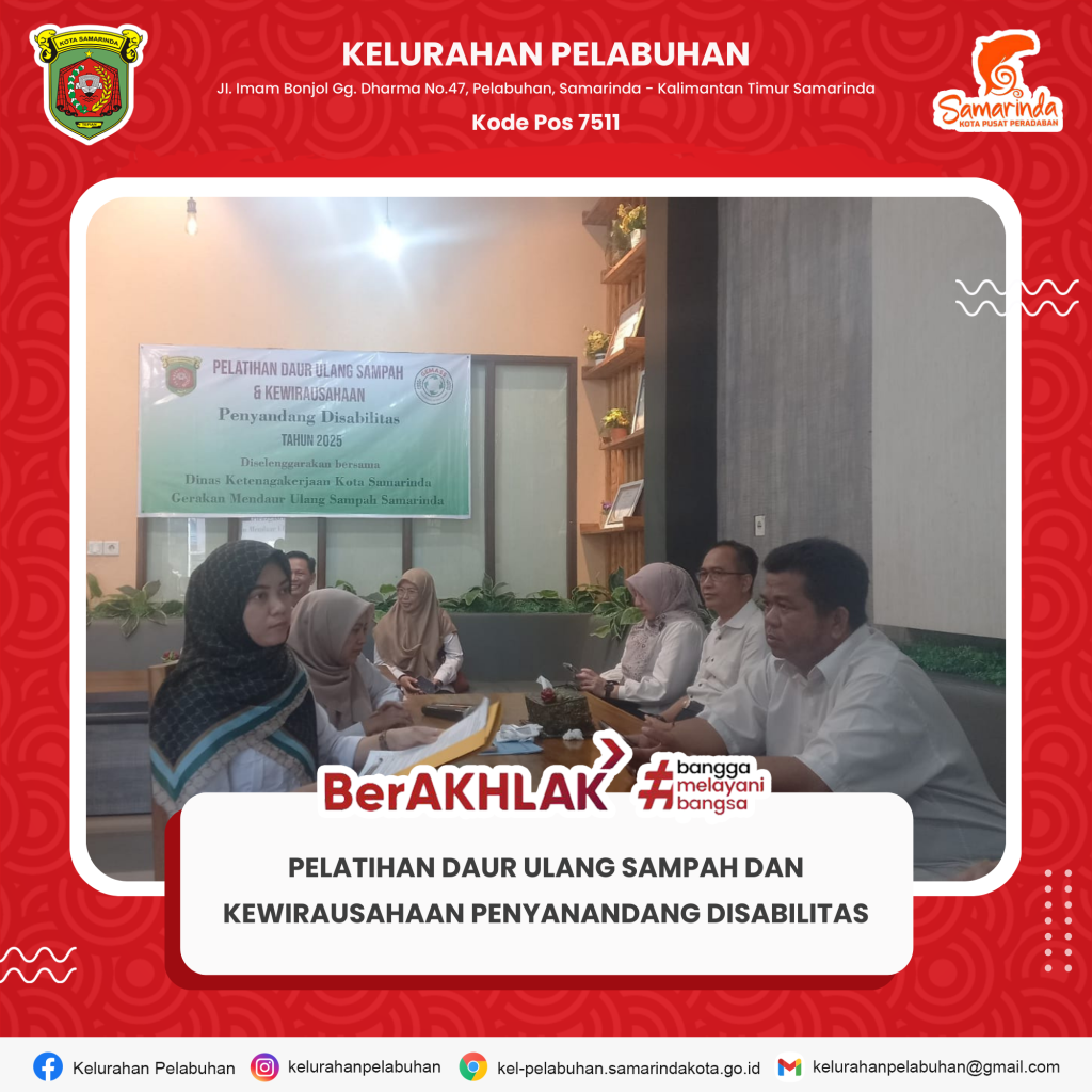 Pelatihan daur ulang sampah dan kewirausahaan penyandang disabilitas tahun 2025
