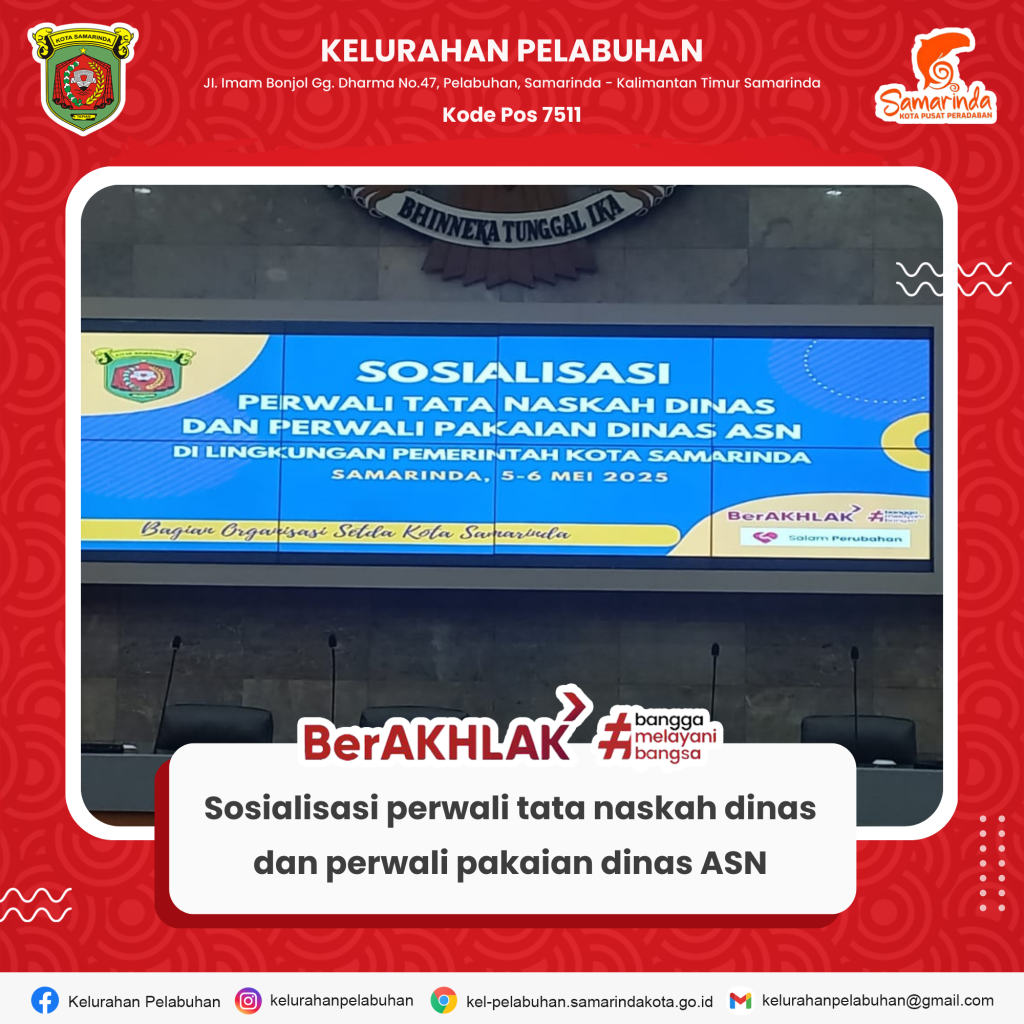 Sosialisasi perwali tata naskah dinas dan perwali pakaian dinas asn