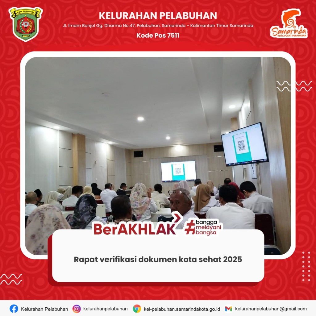 Rapat verifikasi dokumen kota sehat 2025