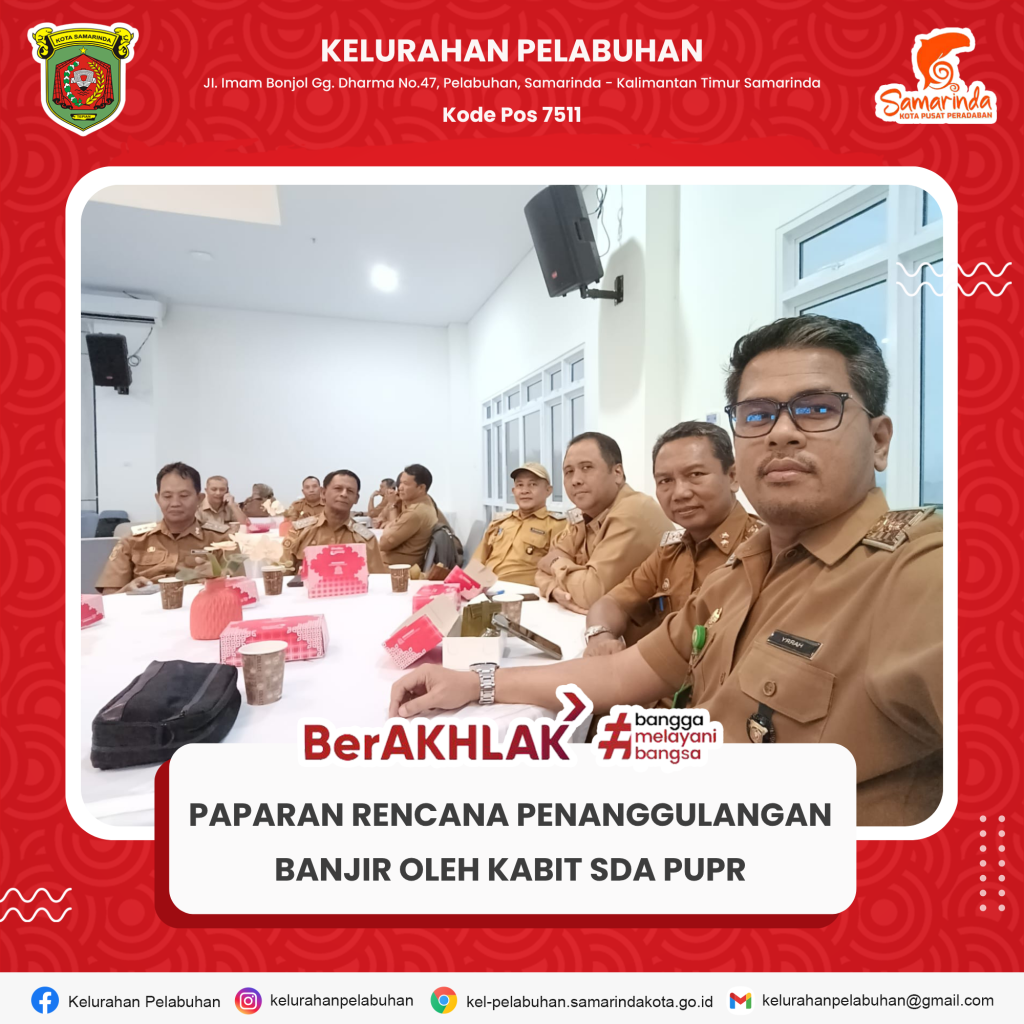 Paparan rencana penanggulangan banjir oleh kabit SDA PUPR