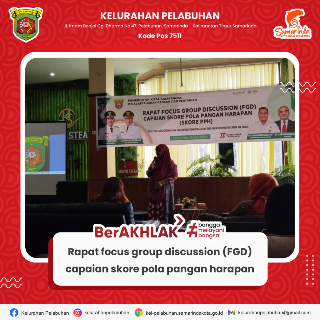 Rapat focus group discussion (FGD) capaian skore pola pangan harapan