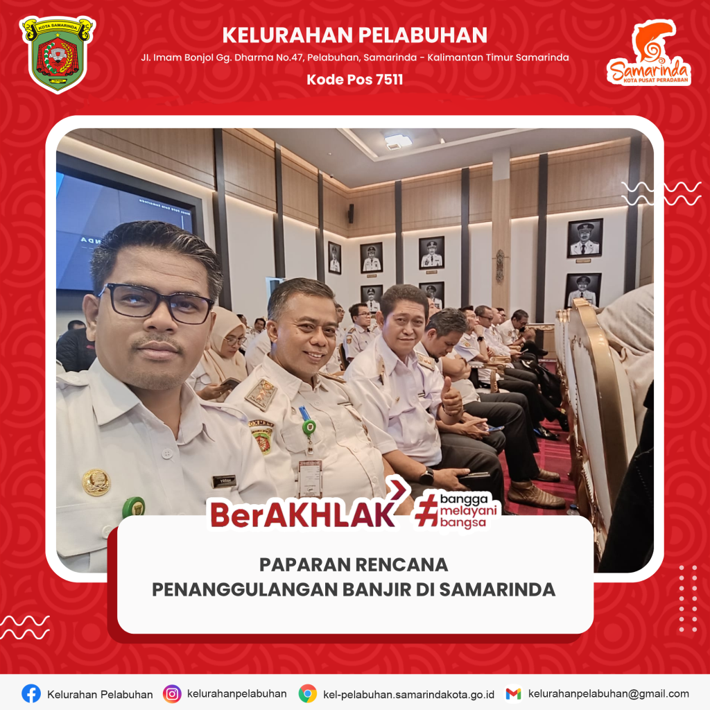 Paparan Rencana Penanggulangan Banjir Kota Samarinda yang diselenggarakan oleh Bidang Sumber Daya Air (SDA) Dinas PUPR Kota Samarinda