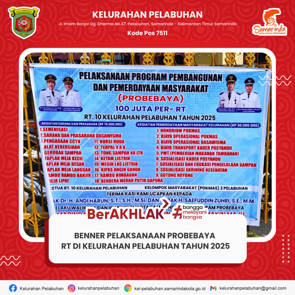 Pemasangan Banner Pro Bebaya Tahun 2025