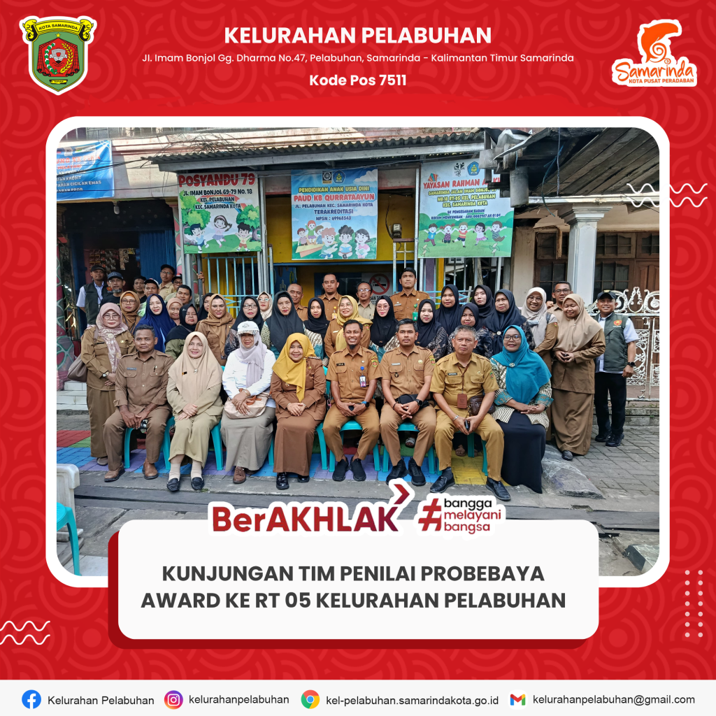 Kunjungan Tim Penilai Probebaya Award ke RT 05 Kelurahan Pelabuhan