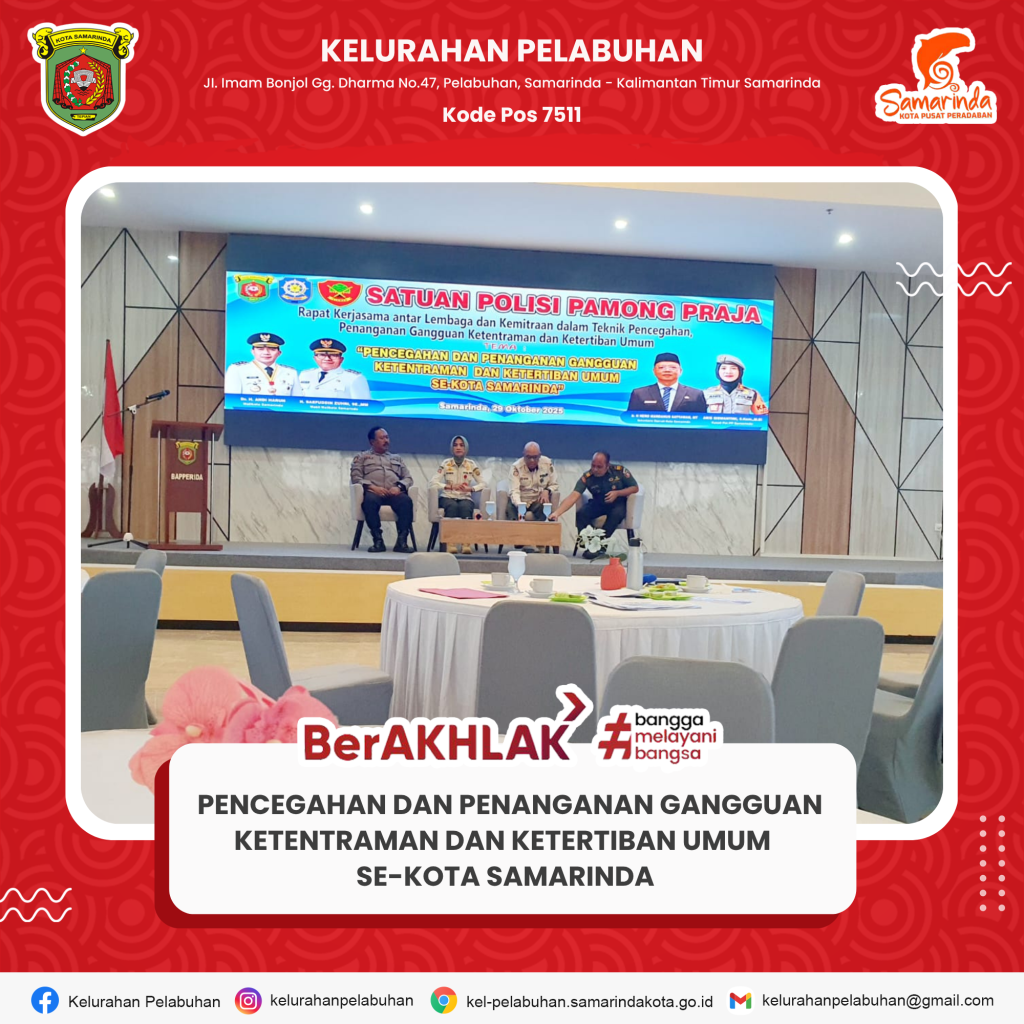 Rapat Pencegahan dan Penanganan Gangguan Ketentraman dan Ketertiban Umum Se-Kota Samarinda