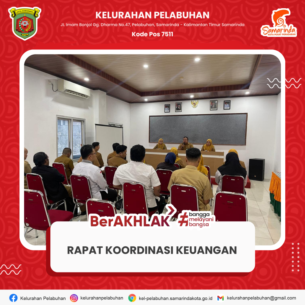 Rapat Koordinasi Keuangan Kecamatan Samarinda Kota