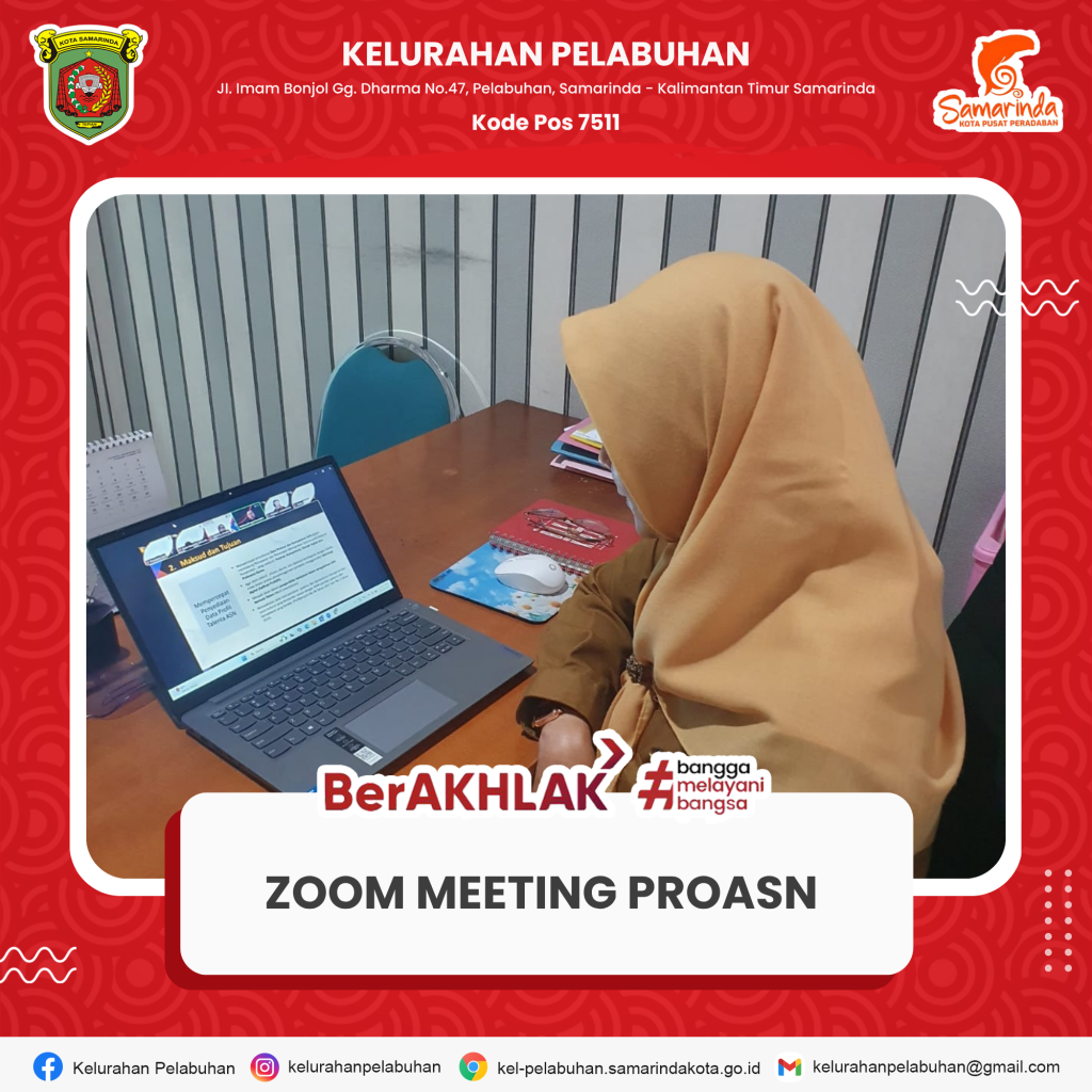 Zoom Meeting ProASN yang diselenggarakan oleh BKPSDM