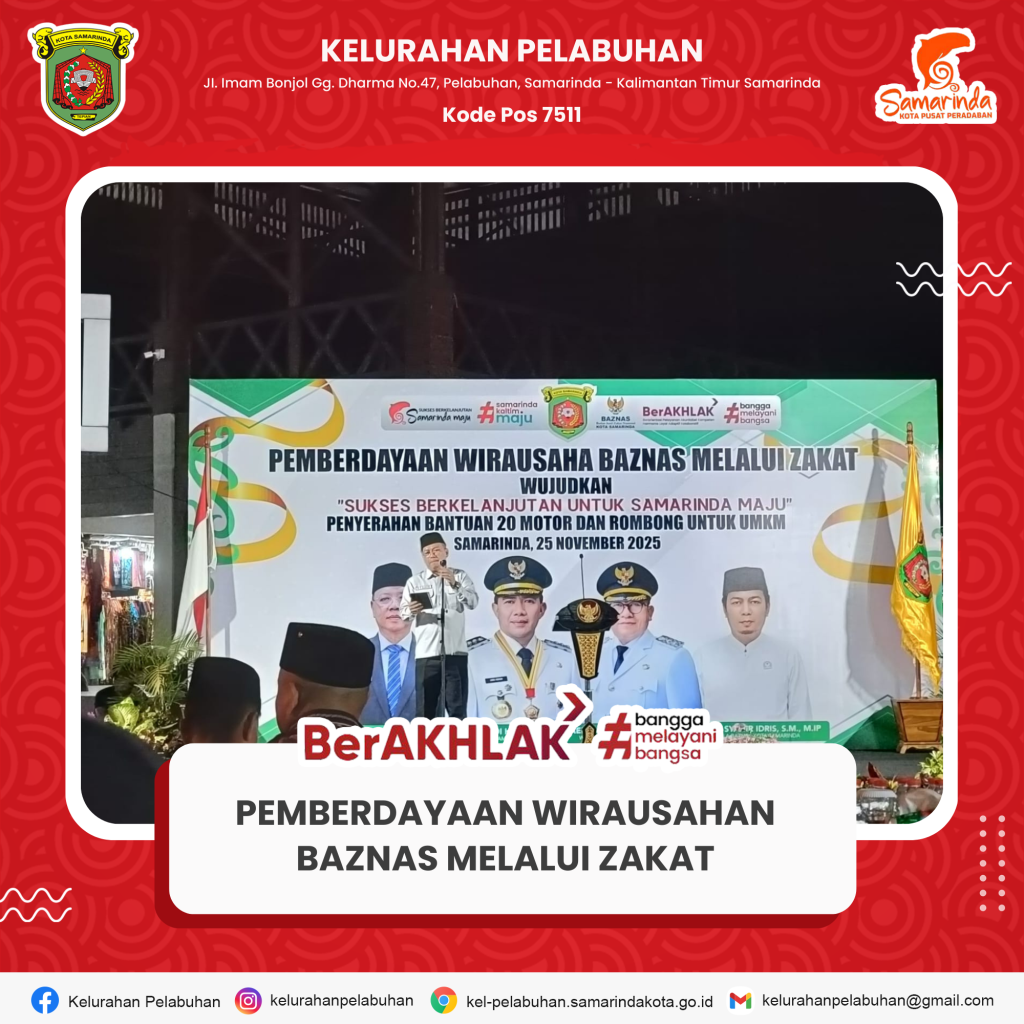 Bantuan Sepeda Motor dan Rombong kepada Mustahik oleh Wali Kota Samarinda