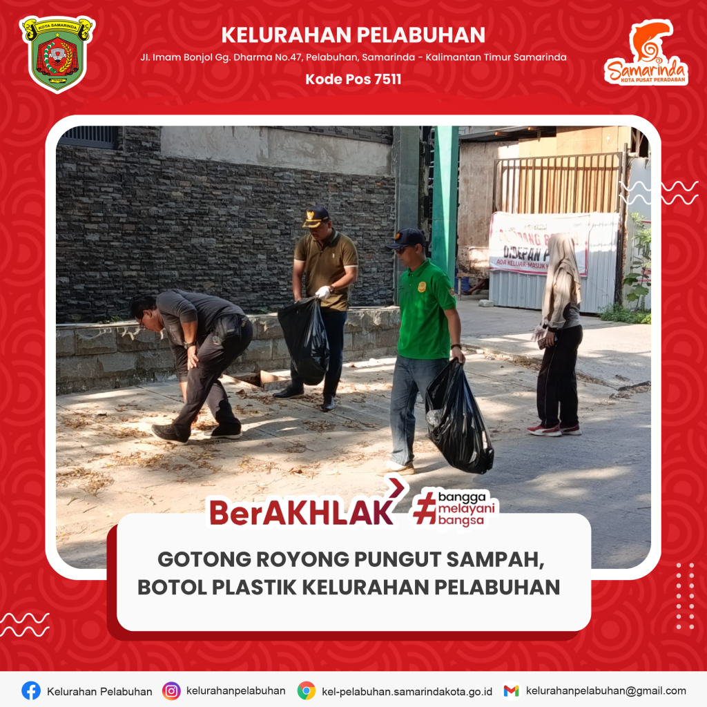 Kerja bakti kelurahan pelabuhan