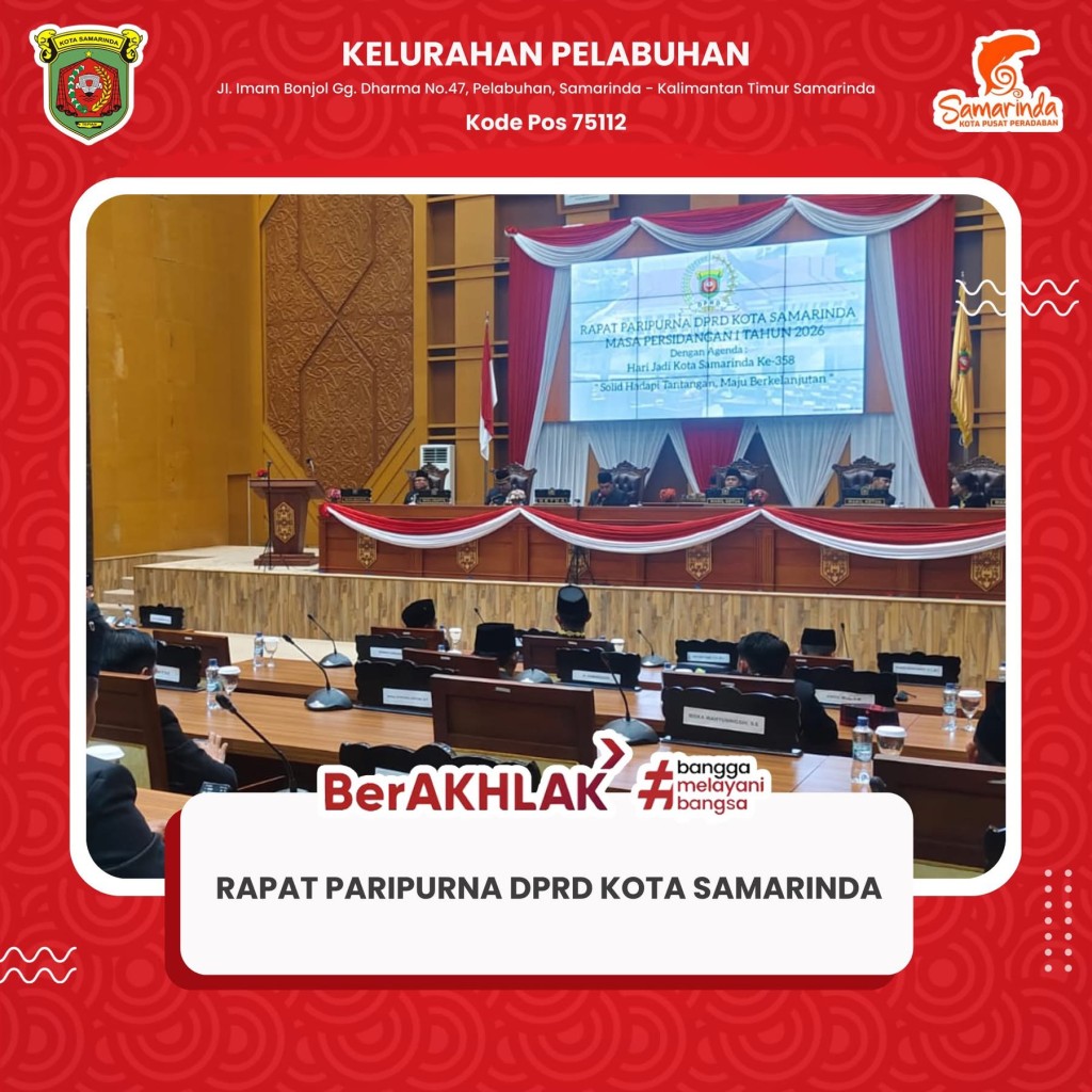 Rapat Paripurna DPRD Kota Samarinda Masa Persidangan I Tahun 2026