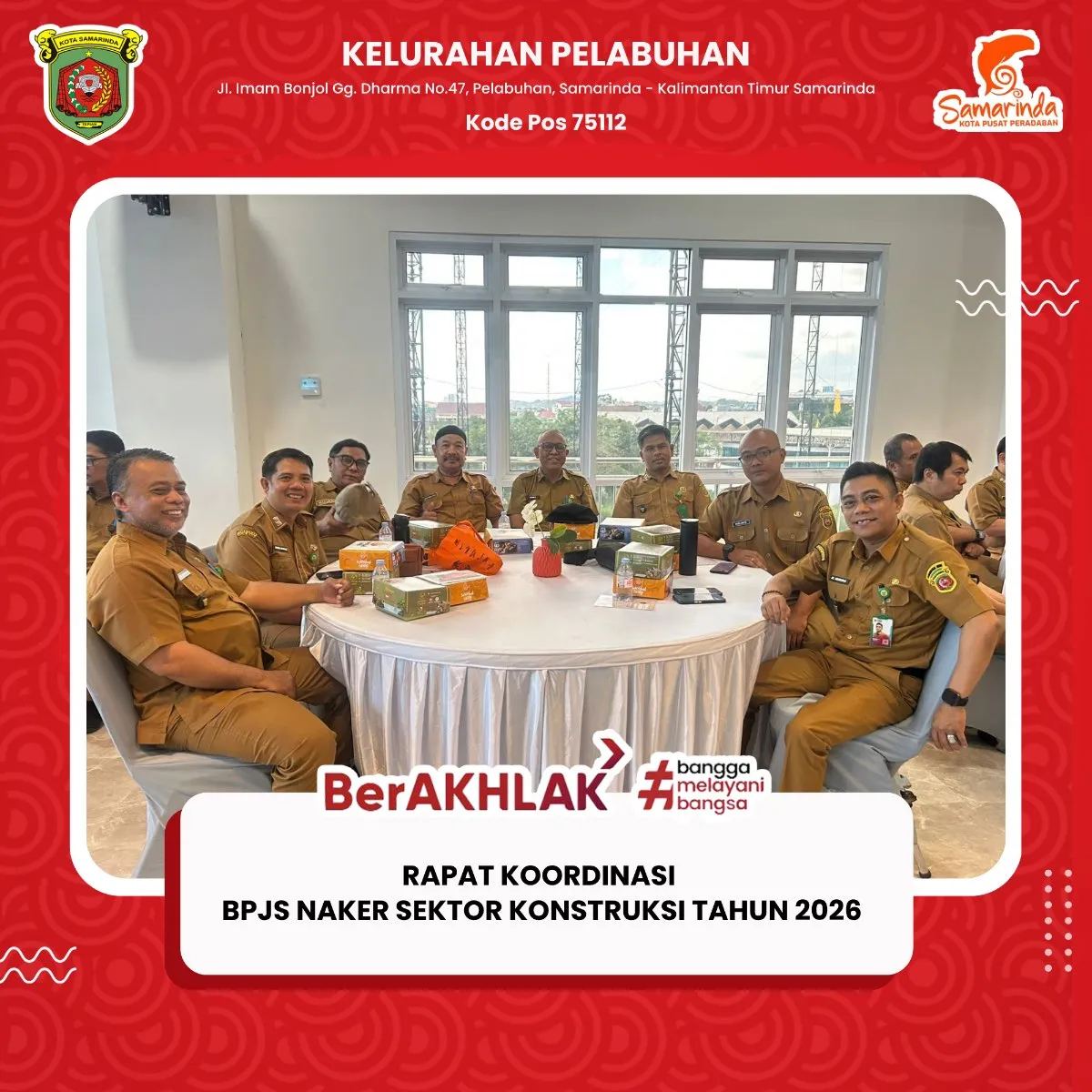 Rapat Koordinasi BPJS Ketenagakerjaan Sektor Konstruksi Tahun 2026