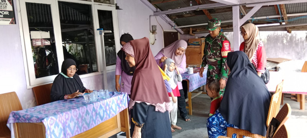 Kegiatan posyandu manggis RT. 04 kelurahan pelita