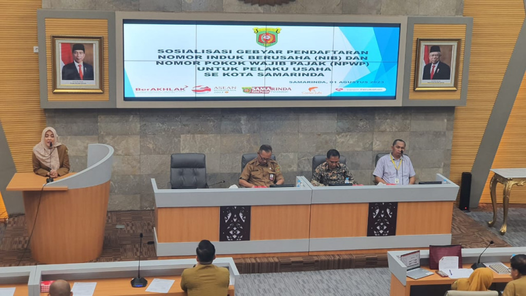 sosialisasi gebyar NIB dan NPWP untuk pelaku usaha se kota samarinda