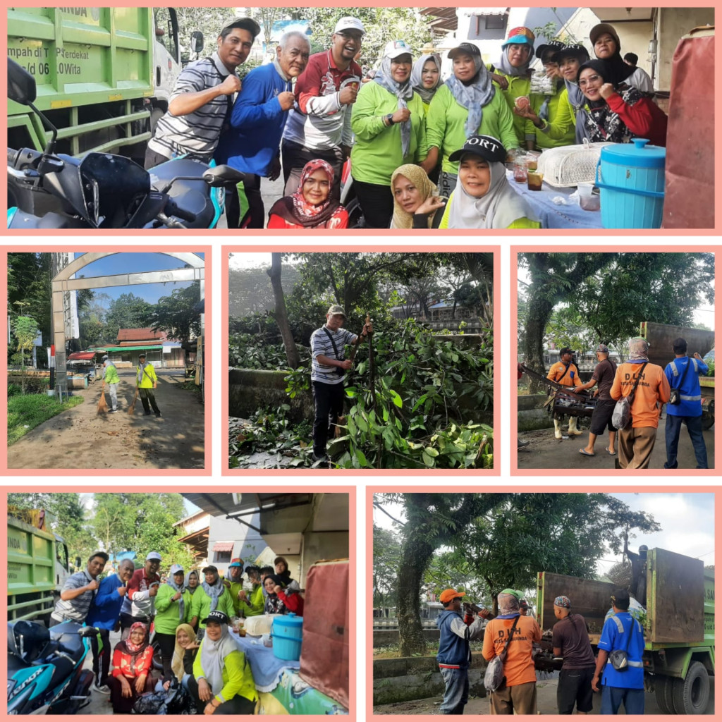 Kerja Bakti/Gotong Royong yang berlokasi di Gang Taman (Samping Jembatan Baru)  RT.44 Kelurahan Pelita