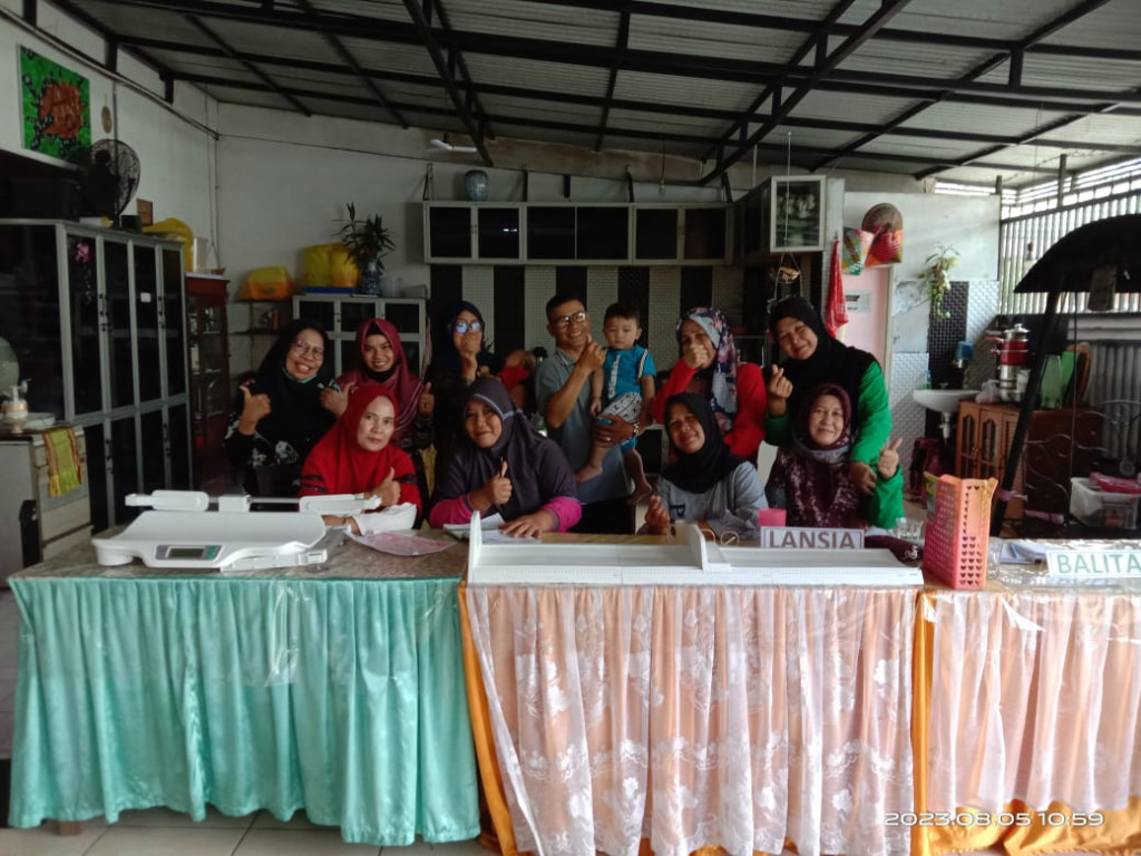 Kunjungan ke Posyandu Kemangi tergabung pada RT : 05, 04 dan 24