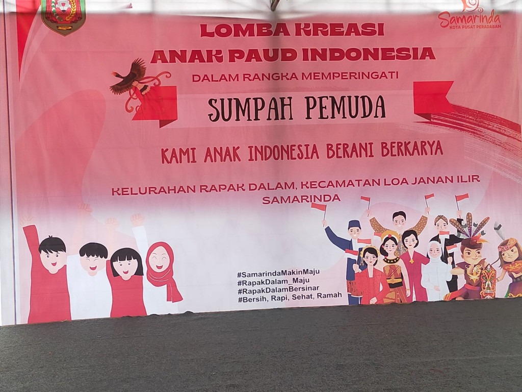 Lomba Kreasi Anak Paud Indonesia dalam Rangkah Memparingati Hari Sumpah Pemuda