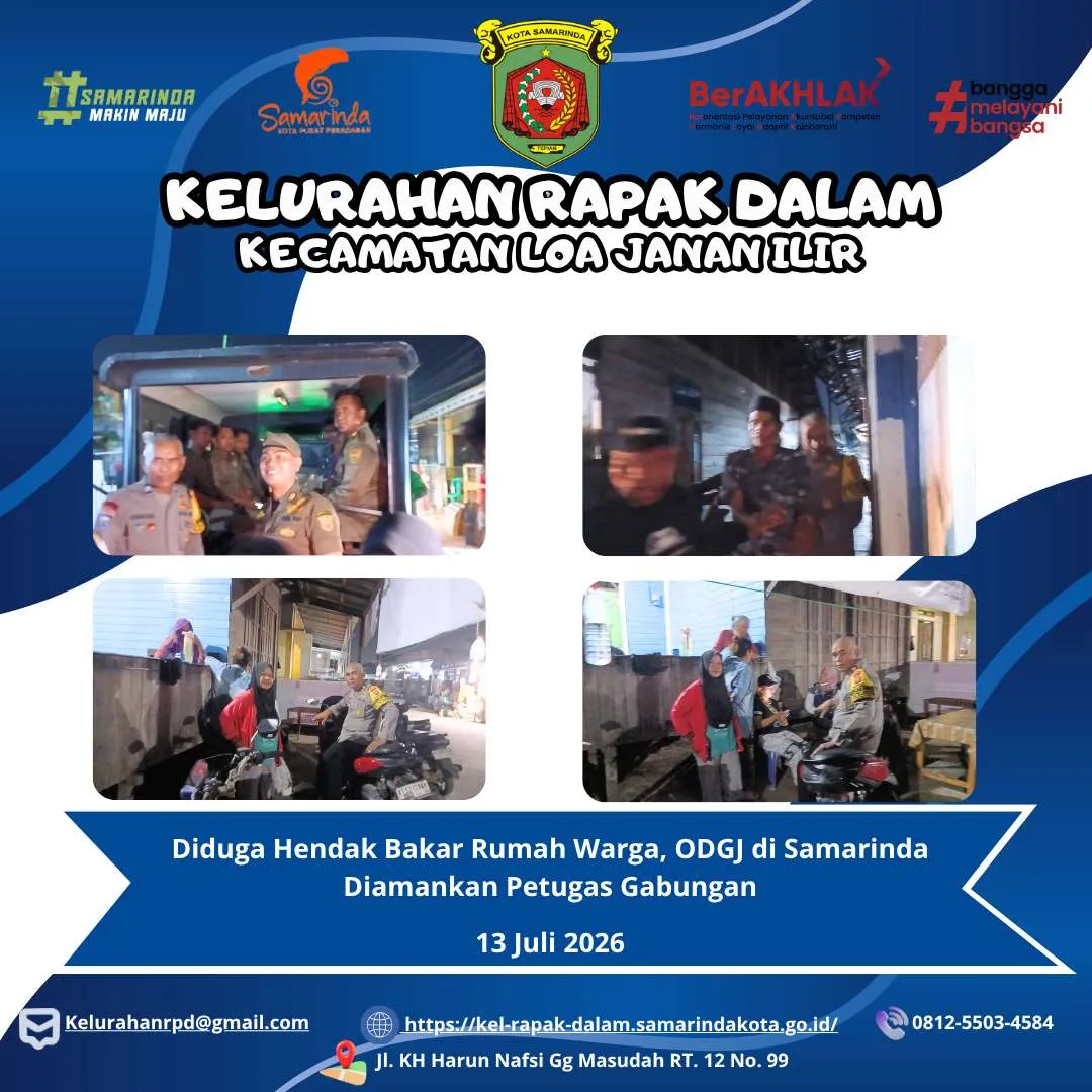 Diduga Hendak Bakar Rumah Warga, ODGJ di Samarinda Diamankan Petugas Gabungan