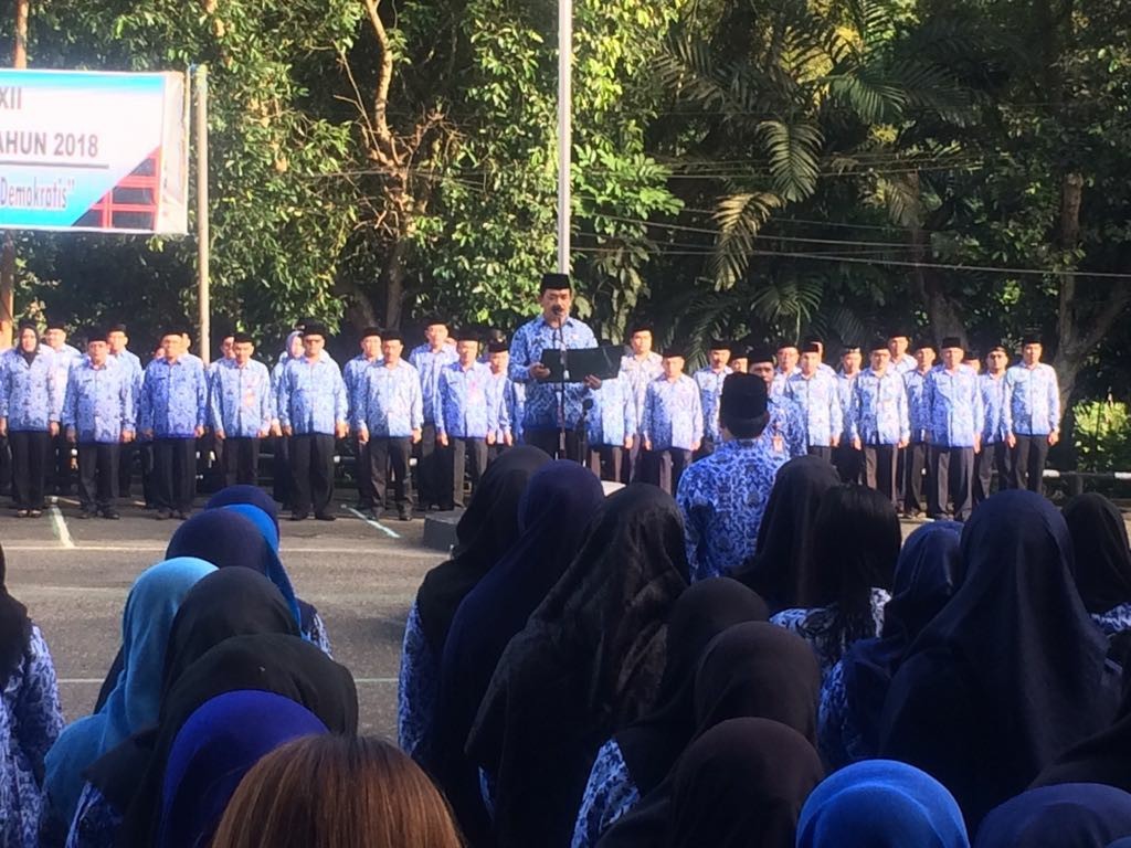 Apel Peringatan Hari Otonomi Daerah Ke XXII di Lingkungan Pemerintah Kota Samarinda