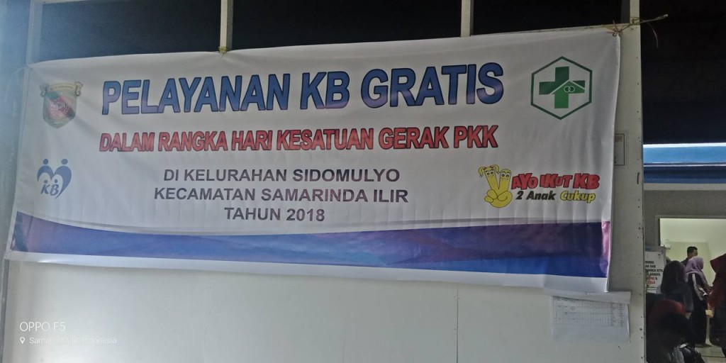 Kegiatan pelayanan KB dalam rangka HKG PKK tingkat kota Samarinda
