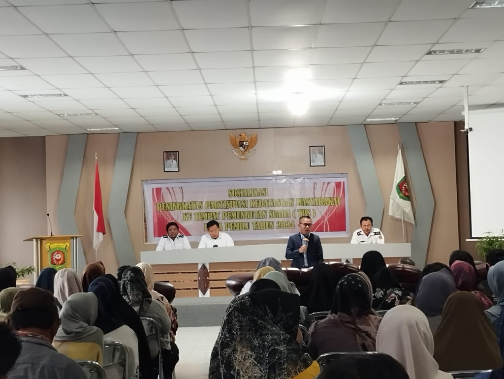 SOSIALISASI PENINGKATAN PARTISIPASI KEDATANGAN MASYARAKAT KE TPS PADA PEMILU TAHUN 2024