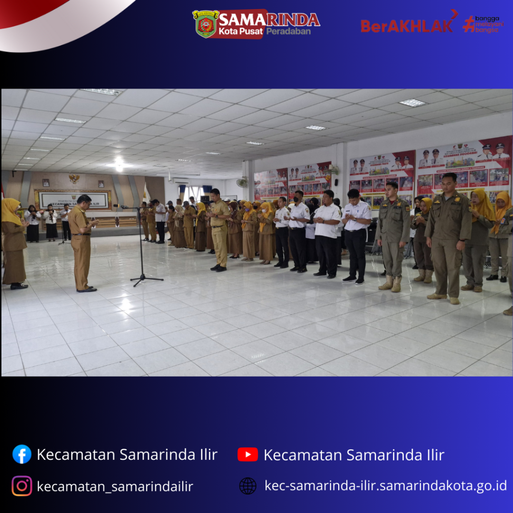 Pimpin Apel Gabungan, Camat Samarinda Ilir Ingatkan Disiplin Kerja, Pelayanan Maksimal & Loyalitas