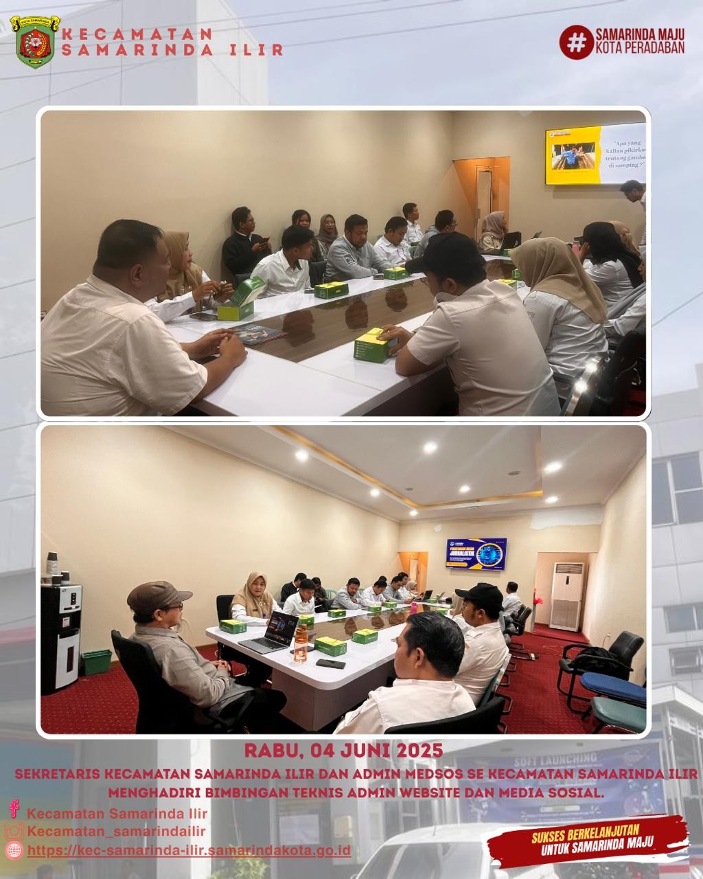Pelatihan Admin Medsos Kelurahan Samarinda Ilir: Membuat Konten Informasi yang Akurat dan Menarik!