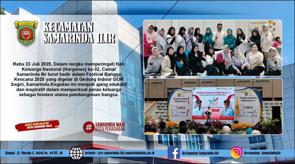 Camat Samarinda Ilir Hadiri Festival Bangga Kencana 2025