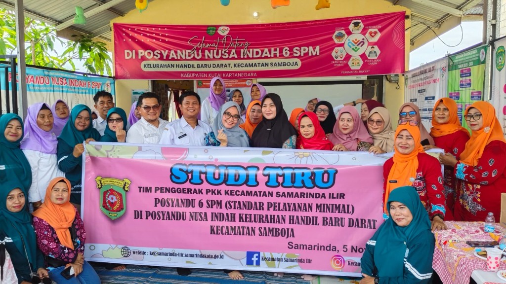 Tim Penggerak PKK Kecamatan Samarinda Ilir Laksanakan Studi Tiru ke Posyandu Nusa Indah Samboja