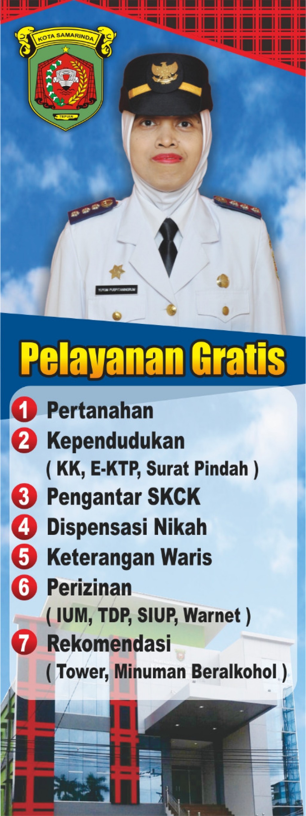 Pelayanan Gratis Di Kecamatan Samarinda Kota