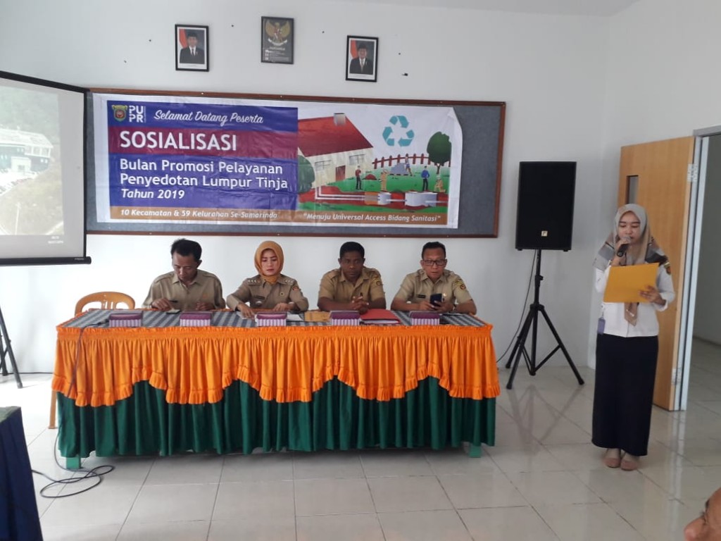 Sosialisasi "Bulan Promosi Pelayanan Penyedotan Lumpur Tinja Tahun 2019