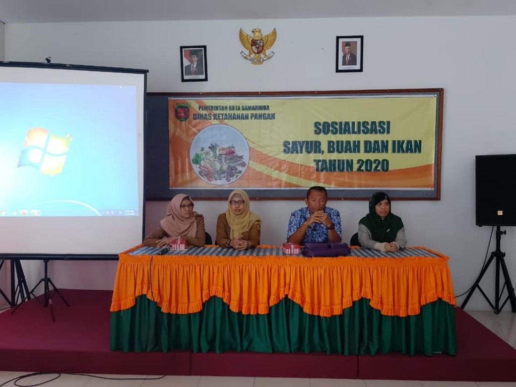 Sosialisasi sayur, buah dan ikan oleh Dinas Ketahanan Pangan
