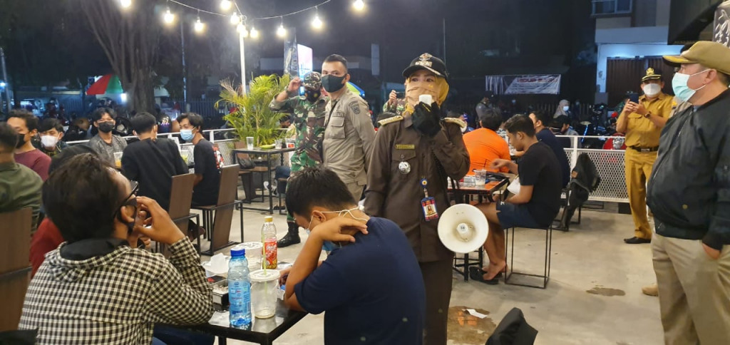 Kegiatan Yustisi Covid-19 Satgas Kecamatan Samarinda Kota