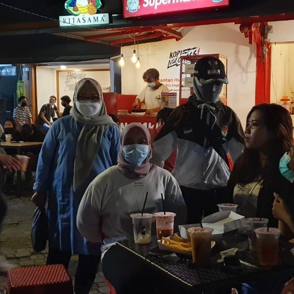 Operasi yustis Prokes Covid 19 di Citra Niaga