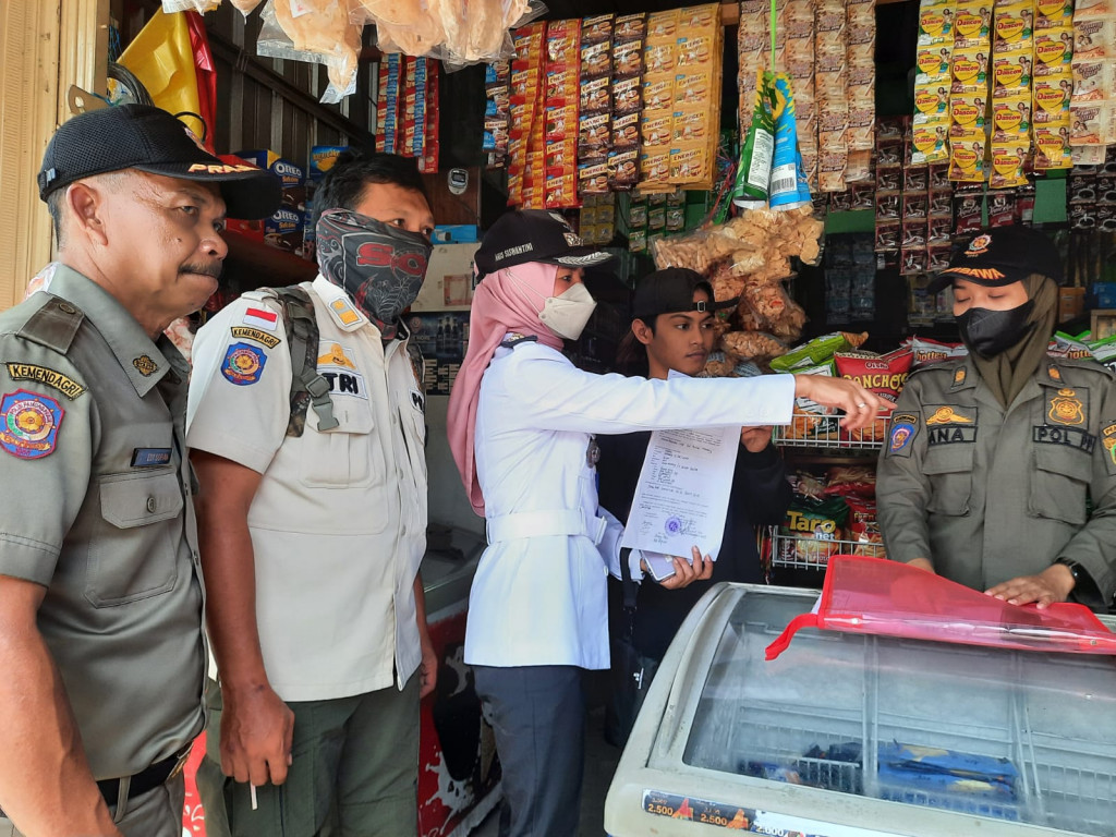 Penertiban PKL diwilayah Kelurahan Sungai Pinang Luar