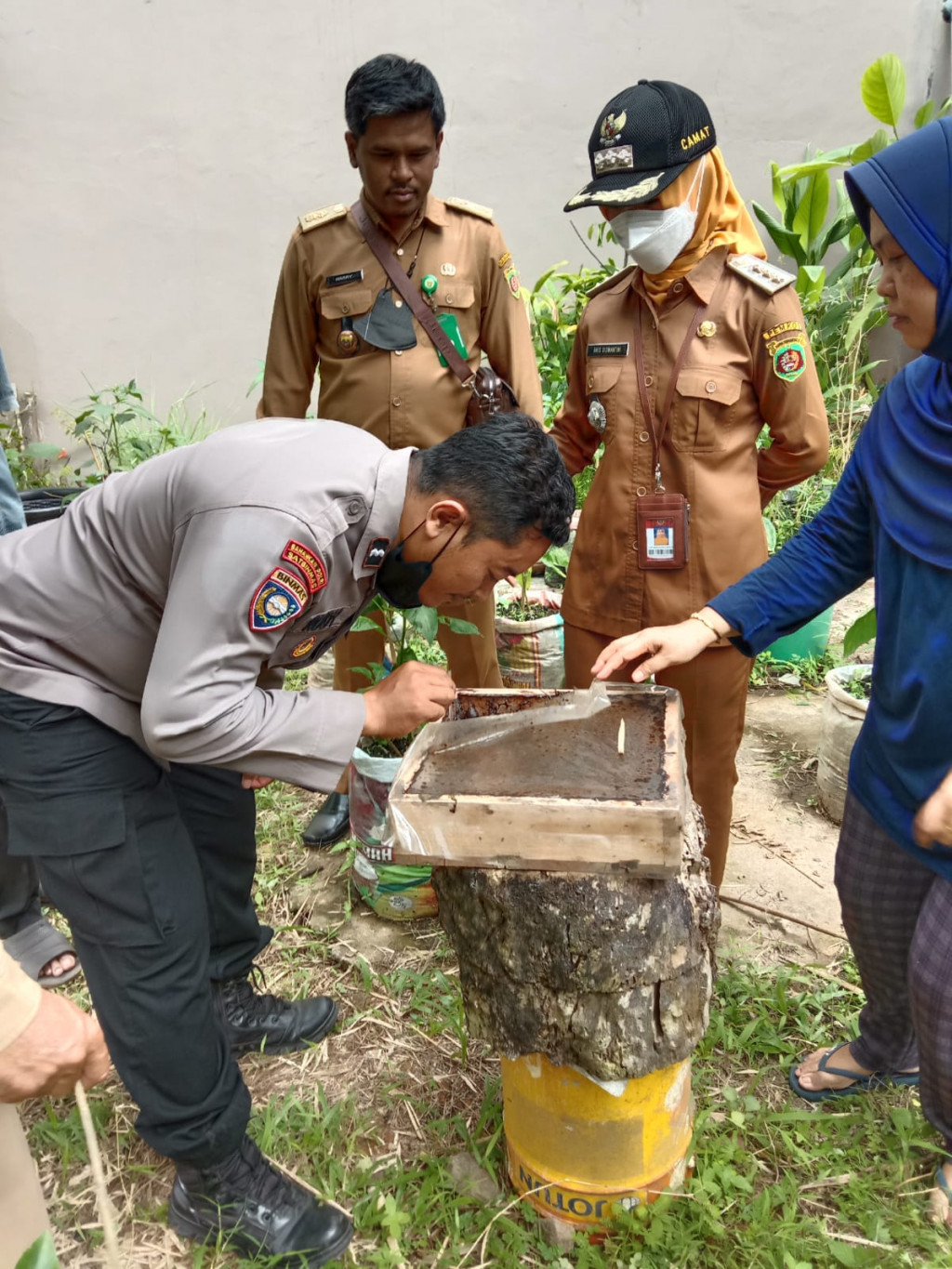 Probebaya Eward di Kelurahan Pelabuhan Bidang Non Infrastruktur Budidaya Madu Kelulut oleh Tim Penilai Kecamatan Samarinda Kota