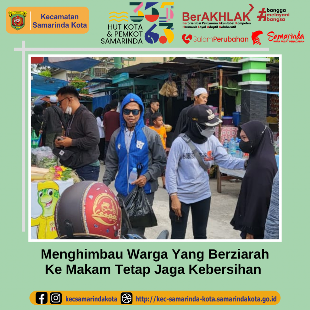 Menghimbau Warga dan Penjual Bunga Agar Tetap Jaga Kebersihan Saat Berziarah