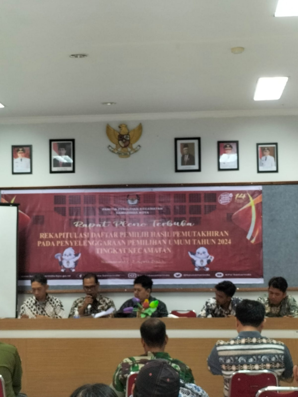 Rapat Pleno DPHP di Aula Kecamatan Samarinda Kota