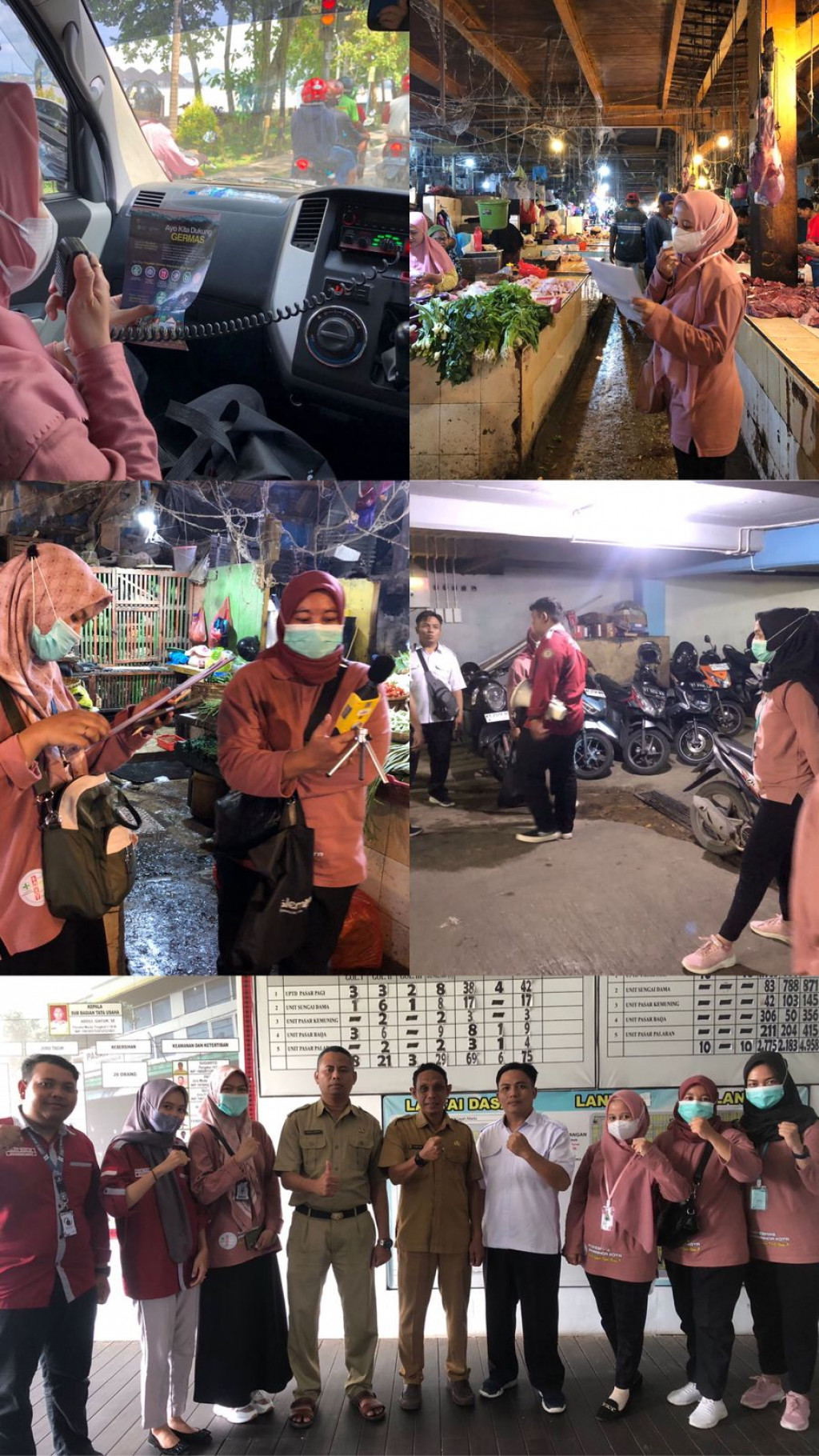 Kegiatan Penyuluhan  Germas , DBD dan IKL Pasar Pagi