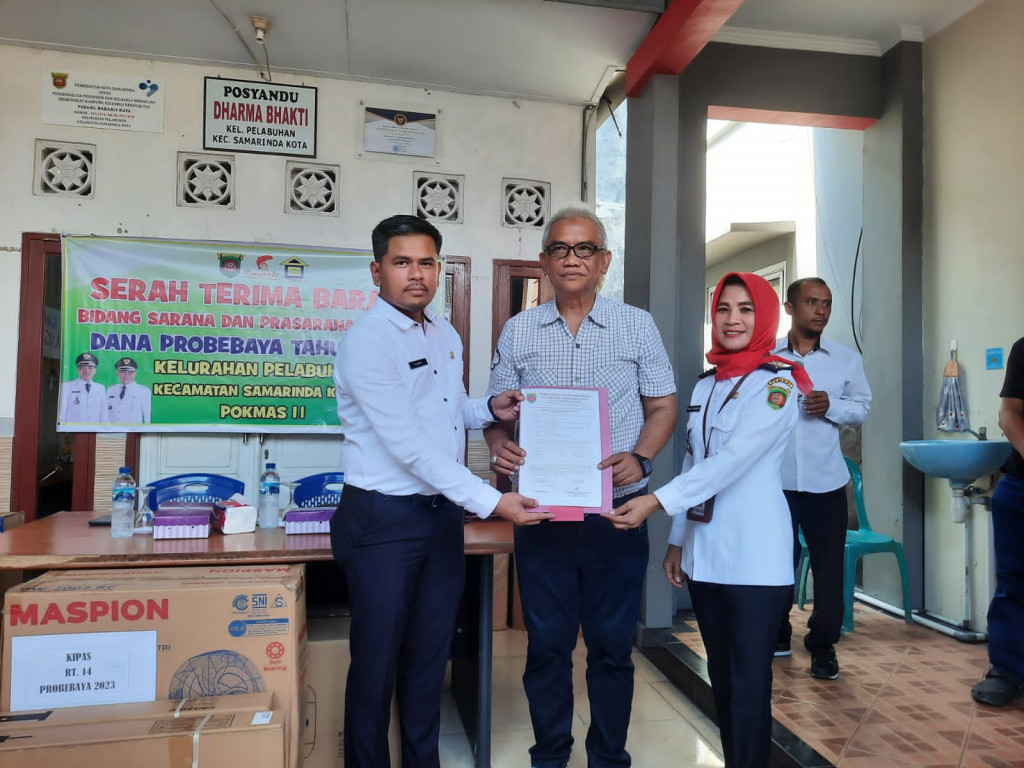 Monitoring Penyerahan Sapras Dari Pokmas 1 & Pokmas 2 Kepada Lurah Pelabuhan