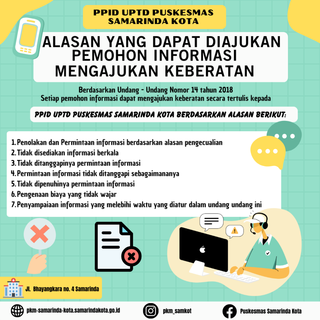 ALASAN YANG DAPAT DIAJUKAN PEMOHON INFORMASI