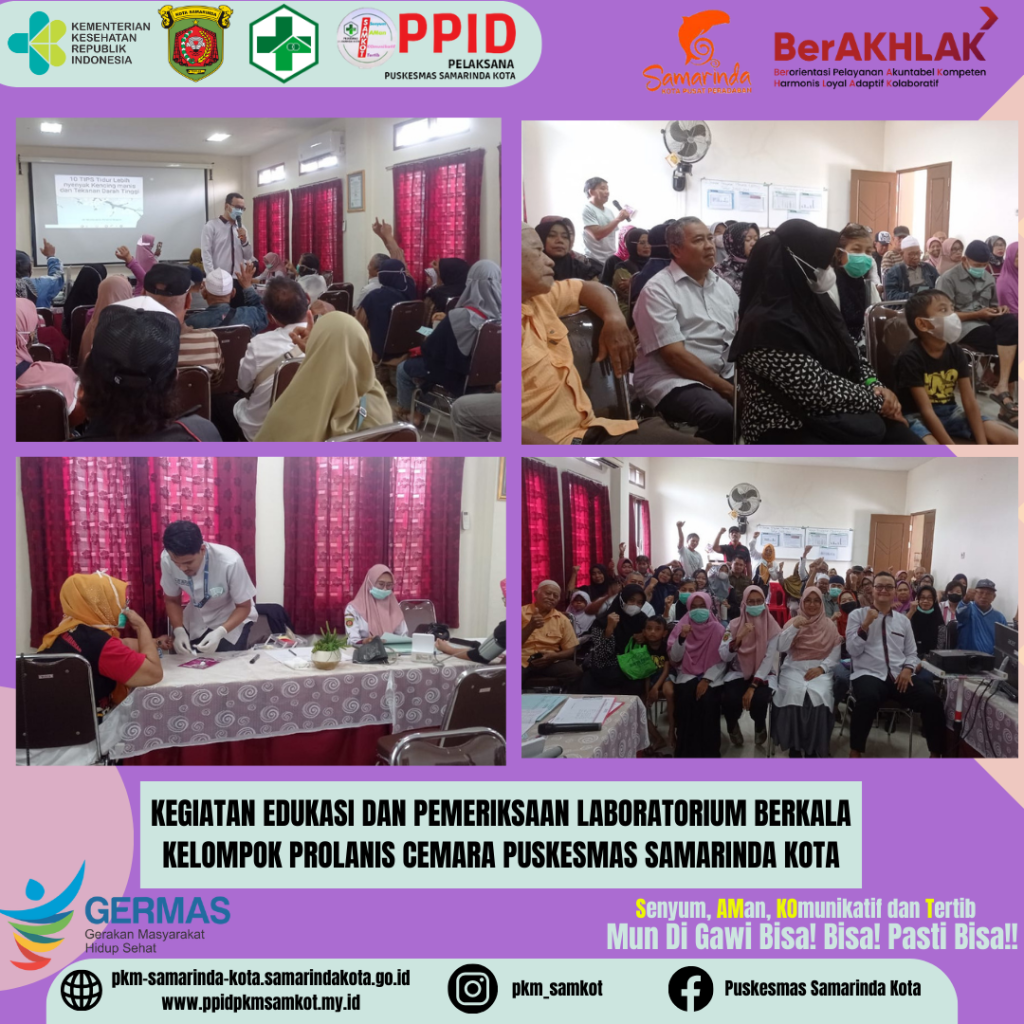 Edukasi dan Pemeriksaan Laboratorium Berkala Kelompok Prolanis Cemara UPTD Puskesmas Samarinda Kota