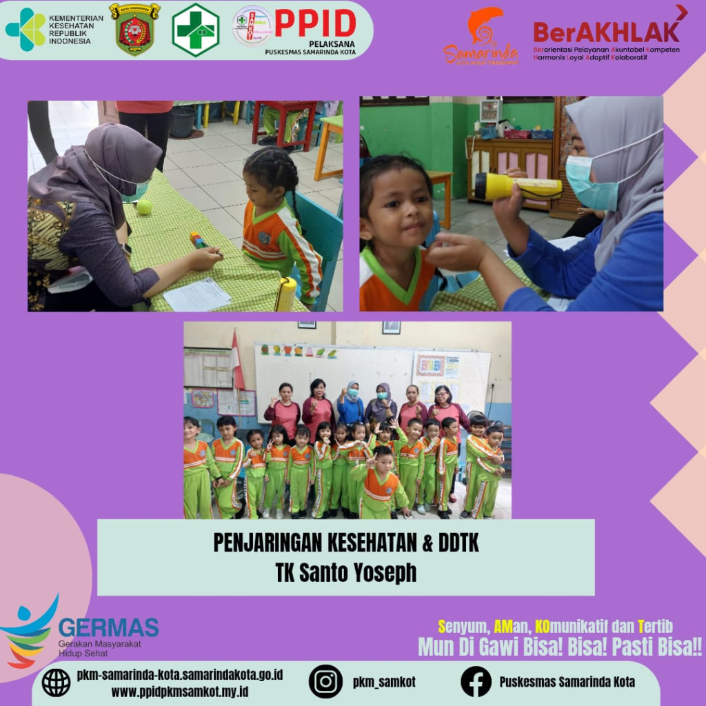 Penjaringan Kesehatan dan SDIDTK Tk Santo Yoseph