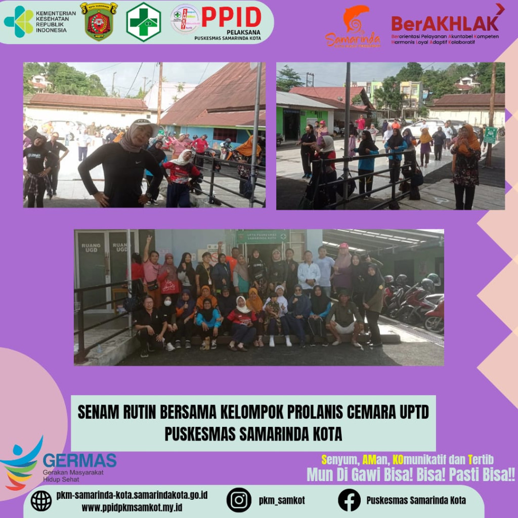 Senam Bersama Kelompok Prolanis Cemara